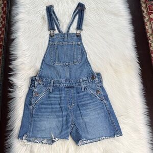 Abercrombie Blue Denim Short Overalls